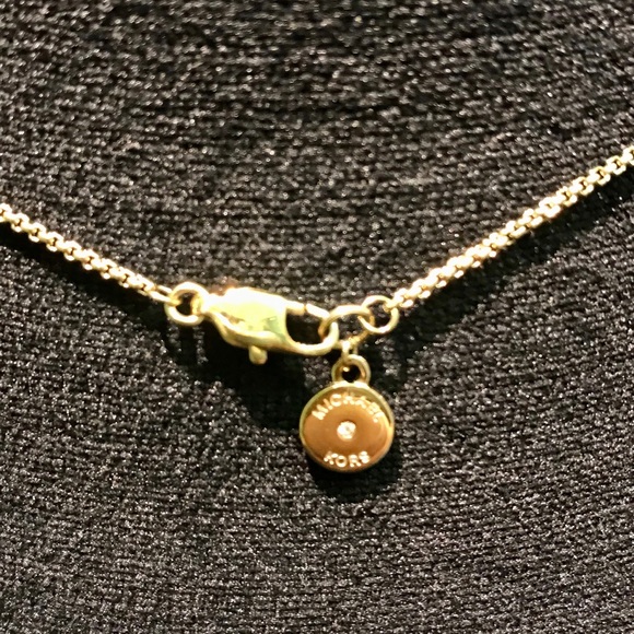 🎁NWT $115 MICHAEL KORS Heritage Monogram Necklace - Picture 3 of 7